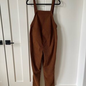 Maternity Chestnut Corduroy Overalls